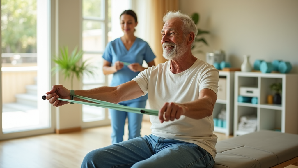 Ejercicios con banda elástica para mayores: plan inicial